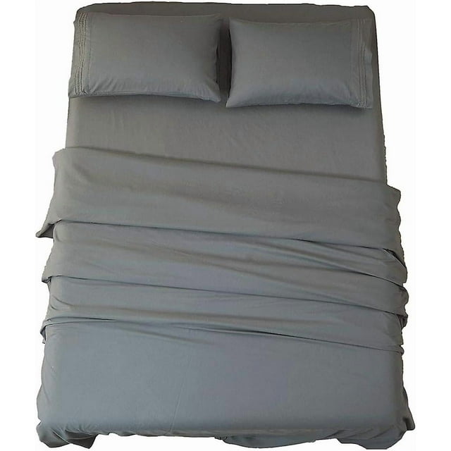 Kate Bed Sheet Set Super Soft Microfiber 1800 Thread Count Luxury Egyptian Sheets 16-Inch Deep Pocket Wrinkle and Hypoal