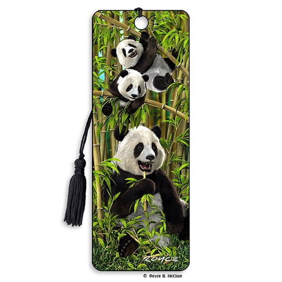 Royce 3D Bookmark - Pandas, (Hardcover)