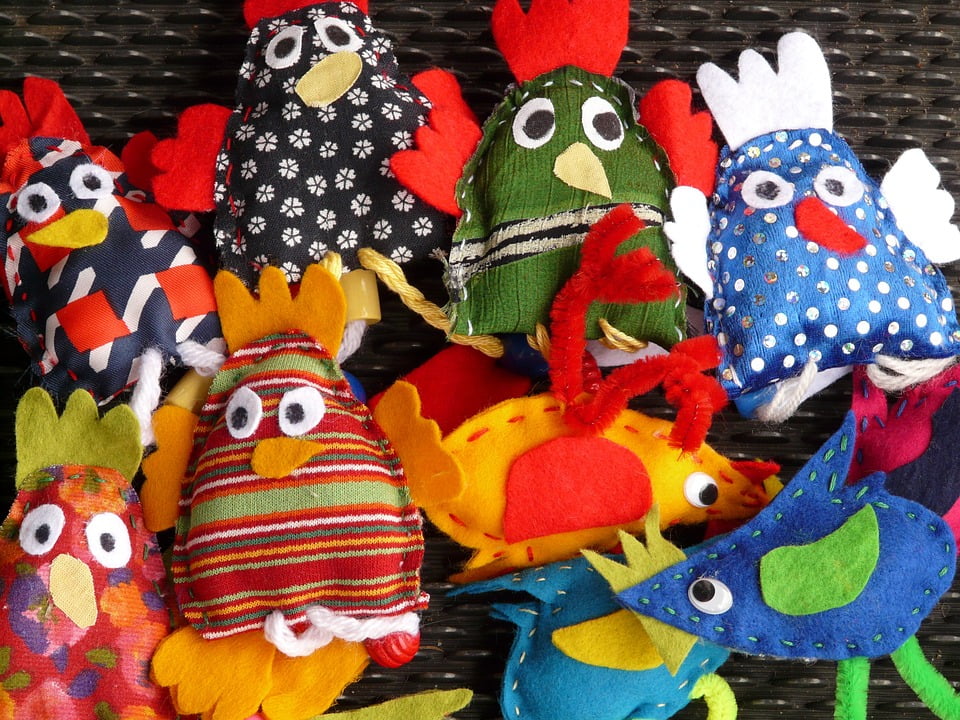 Fabric Finger Puppets Toys Dolls Bird Hand Puppets12 Inch BY 18 Inch