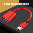 thumbnail image 3 of Bluelans Adaptador Otg trenzado de nailon Cable de datos USB Cable adaptador micro Cable adaptador de disco U, 3 of 5