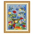 thumbnail image 3 of 2X Kits De Punto De Cruz Contados Para Principiantes Conjunto De Bordado De Delfines Y Peces Costura DIY Patrón Hecho A Mano Punto De Cruz Decoración Soledad Kits de punto de cruz estampado, 3 of 10