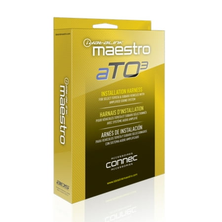 Maestro - Amplifier Replacement T-Harness for Select Toyota and Subaru Vehicles - Black