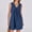 Blue, variant on GILIGEGE Rompers for Women 2025 Summer Casual Ladies' Casual V Neck Pleated Rope Sleeveless Back Pocket Jumpsuit Set Overalls for Women Blue L