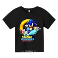 thumbnail image 3 of Camiseta de Sonic para niños, camisetas con estampado para niños, camiseta de algodón Harajuku para niños, camiseta de manga corta de verano para niñas, camisetas de dibujos animados para bebés, 3 of 5