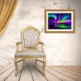 thumbnail image 3 of Stephen Chambers 18x13 Gold Ornate Wood Framed With Double Matting Wall Art Titled - Unreal Neon Northern Lights Two, 3 of 6