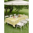 thumbnail image 3 of Outdoor Tablecloth with Umbrella Hole & Zipper, Yellow Palm Tree Rectangle Tablecloth 60x84 Inch, Summer Botanical Tropical Tree Patio Table Cover Waterproof Table Cloth for Picnic/Party, 3 of 7