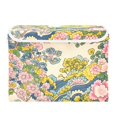 thumbnail image 7 of Yayeee Collapsible Storage Bin with Lid Fabric Closet Decorative Basket with Handles, Pink Floral Wave, 7 of 7