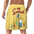 thumbnail image 3 of Simpsons Men's Short Pajama Pants Soft Trendy Sleep Shorts Breathable Ice Silk Lounge Shorts XL, 3 of 8