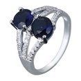 thumbnail image 2 of Anillos para mujer, regalos para mujer, lujoso y elegante anillo perforado con diamante, flor de sol y circón, joyería para mujer., 2 of 2
