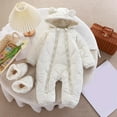 thumbnail image 2 of MEZZALL Baby Boys Snowsuit Winter Warm Outfits With Double Zipper Hooded Romper For Newborn Outdoor Play Daily Trendy Baby Dailywear, 2 of 8