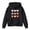Black, variant on HXWCHs Sweatshirts for Toddler Boys Girls Heart Print Cute Preppy Sweatshirt Long Sleeve Pullover Hooded Tops Size: 9-10 Years Black
