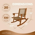 thumbnail image 7 of Aspect Living Vega Natural Stain Outdoor Rocking Chair, 7 of 7
