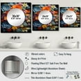 thumbnail image 4 of Designart "Nature s Resilience Colorful Succulents" Floral & Botanical Square Mirror Wall Decor Traditional - Large Multi-Color Square Bathroom Mirror - Square Printed Wall Mirror Art, 4 of 5