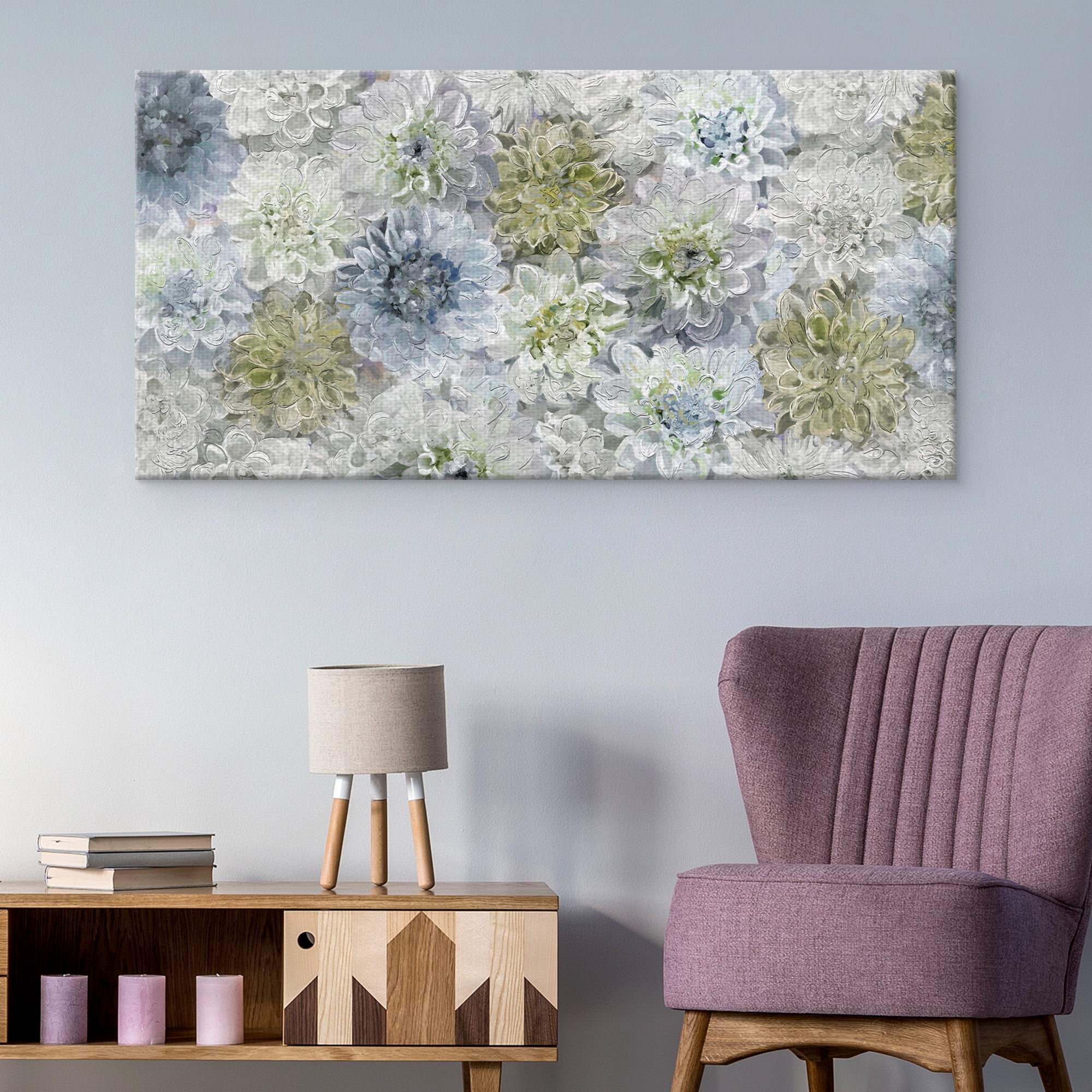 Masterpiece Art Gallery Dahlia Dreams Soft Garden by Studio Arts Canvas Art Print