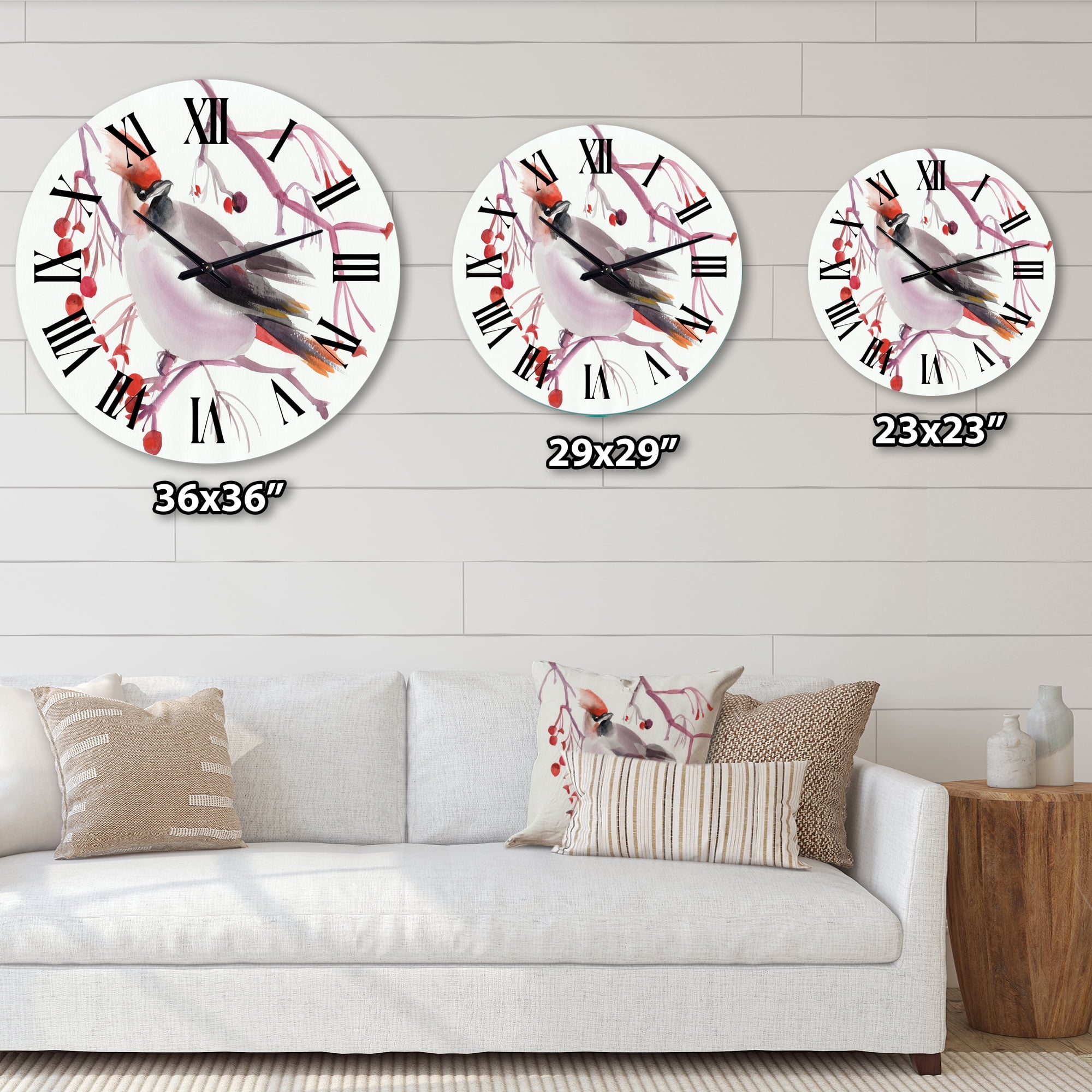 Designart 1 in Quartz Traditional Wall Clock