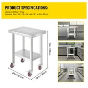 BENTISM 24 x 18 Stainless Steel General Purpose Table