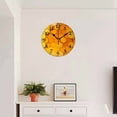 thumbnail image 4 of 10 Inch Wall Clock Battery Operated Square Clock for Office, Kitchen, Outdoor, Living Room, Orange-Yellow Gradient Hexagon Honeycomb, 4 of 7