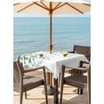 thumbnail image 3 of Outdoor Tablecloth with Umbrella Hole for Patio/Picnic/Party/Camping, Eucalyptus Leaf Sage Green Waterproof Table Cloth Square Cover Washable, Spring Weeping Leaves Botanical (60"x 60"), 3 of 8