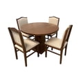thumbnail image 1 of Comedor Roma 4 Sillas, Lino Beige, Salvanto, 110x110 cm, 1 of 8