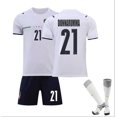 thumbnail image 1 of Nueva camiseta de fútbol para niños 2021/2022 6 # Verratti 17 # Immobile Football Jerseys Suit Shorts / calcetines Set-21 White-28 BmatwkZeng Bmatwk Jersey, 1 of 2