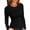 Black, variant on VICHVVY Fall Clothes Womens Crewneck Ribbed Long Sleeve Shirts Slim Fitted Tee Casual Basic Tshirt Top