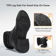 thumbnail image 7 of Womens Combat Boots Lace-up Ankle Boots Warm Booties All Black US 8, 7 of 7
