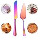 thumbnail image 2 of Moqsnm - Juego de cortadores de tartas para bodas, elegante cuchillo y servidor con bordes redondeados de acero inoxidable grueso, espátula para tartas, regalo de cumpleaños, aniversario y Navidad, 2 of 7