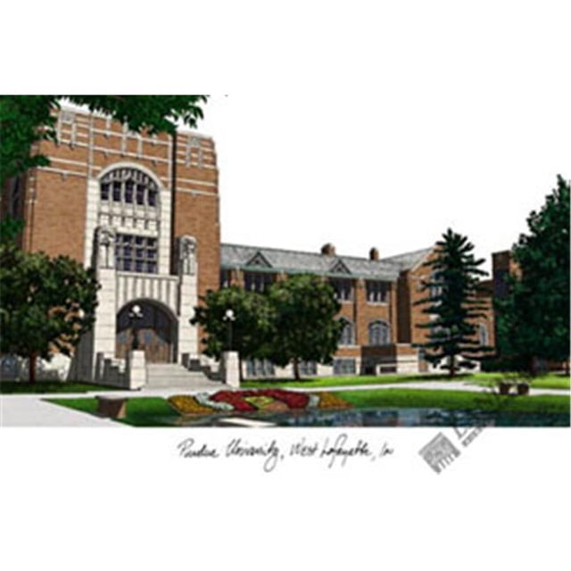 Campus Images Lithographie Imprimée de l'Université Purdue