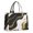 Black White Gold, variant on Large Capacity Tote Bag,Teal Gold Marble Pattern Handbag Fashion Luxury Tote Bag,15.7"x13"x 5.1" Inches,Laptop Compatible
