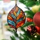 thumbnail image 4 of Acrylic Flat Printing Leaves Christmas Decorations Christmas Tree Decorations Hanging Pendants, 4 of 5