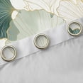 thumbnail image 4 of Homewish Ginkgo Leaves Curtains Pack of 2 (42x84 Each) For Teens Female Girls,Abstract Gradient Stripes Curtains Blackout,Exotic Style Bedroom Curtains,Lightweight Room Decor, 4 of 6