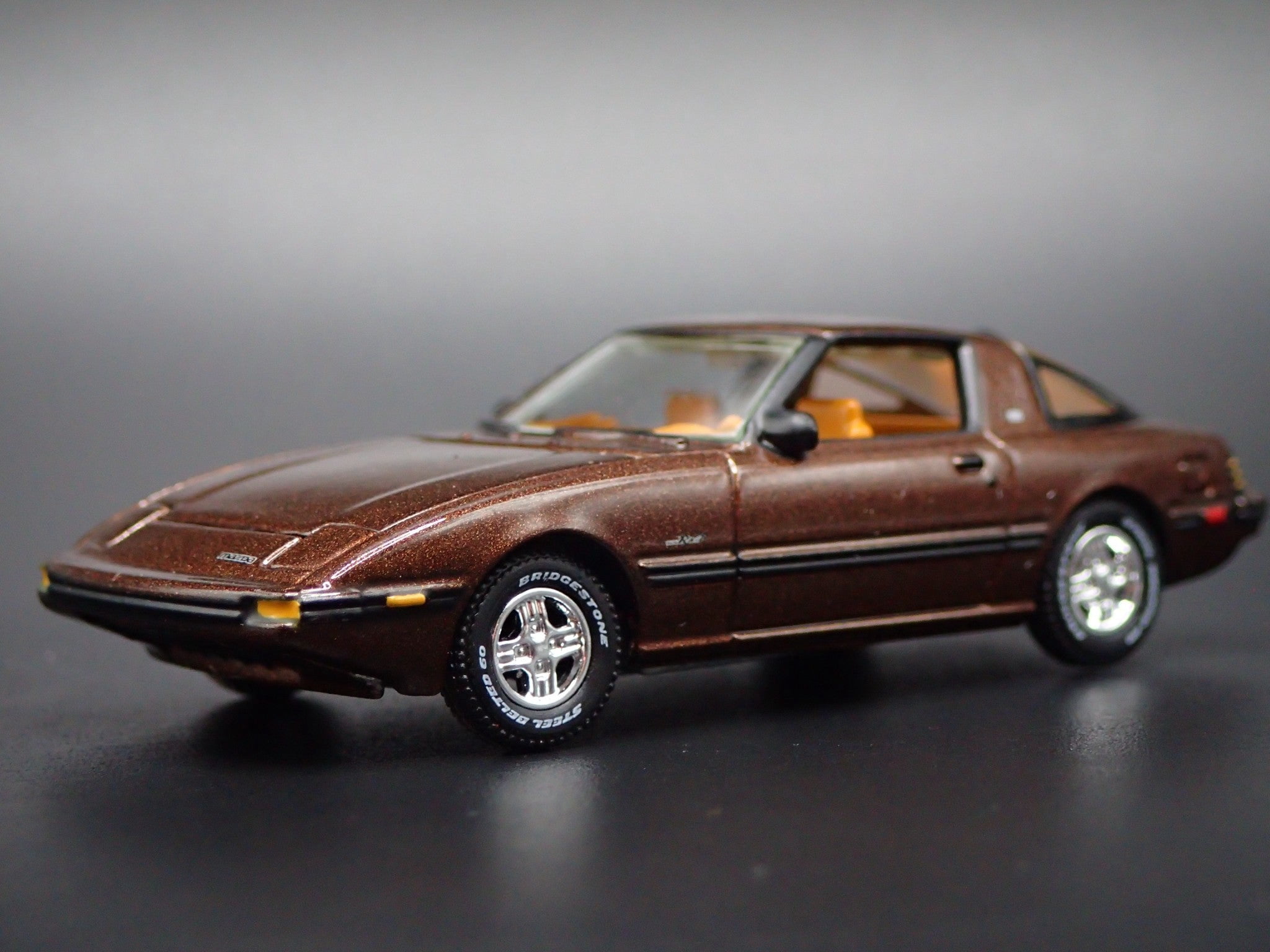Open Box 1978-1985 MAZDA RX7 JDM BROWN 1:64 SCALE COLLECTIBLE DIORAMA ...