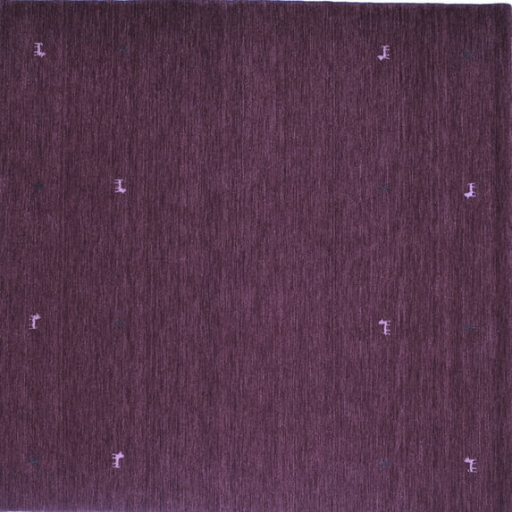 Ahgly Company Machine Washable Indoor Square Abstract Blue Contemporary Area Rugs, 7' Square