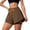 Coffee, variant on KKBOTIVE Womens Sport Shorts Gym Workout Yoga Running Tennis Skirts Clothes Summer Athletic Short Pants with Pocket, Dark Gray Size: L