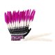 thumbnail image 5 of Tocado de plumas artificiales, diadema artesanal para carnaval y fiestas de disfraces. Rosa roja 55cmx45cm, 5 of 9