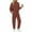 Z-Caramel, variant on UVN Outfit Sets for Women Fall Winter Long Sleeve Tops And Long Pants Sweatsuits Casual 2 Piece Tracksuit Lounge Set