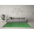 thumbnail image 3 of Ahgly Company Indoor Square Abstract Emerald Green Modern Area Rugs, 7' Square, 3 of 4