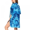 thumbnail image 3 of Women's Swimsuit Beach Cover Up Shirt Tie Dye Bikini Beachwear Bathing Suit Beach Dress, 3 of 4