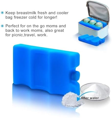 RibRave Reusable Ice Packs for Cooler, Long Lasting Breastmilk Bottle Storage, Freezer Packs Can Cooler for Lunch Boxes, Beer Soda, Camping