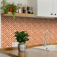 thumbnail image 2 of Mi Alma Peel & Stick Tiles - Brown Orange Shades Vinyl Backsplash 12x12, 2 of 10