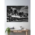 thumbnail image 2 of Miami - Deco District 011 Bw Poster Wall Art, Modern Wall Decor For Living Room Bedroom, 16x24 UNFRAMED, 2 of 3