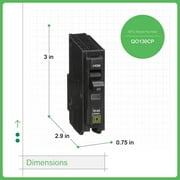 Square D by Schneider Electric QO130CP QO 30 Amp Single-Pole Circuit Breaker