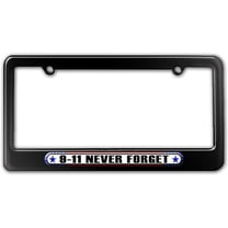 9-11 Never Forget - September 11 USA America Flag License Plate Frame