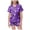 Dark Purple, variant on enyan Halloween Pajamas Girls Pumpkin Ghost Print Short Sleeve 2 Piece Button Down PJs for Kids Soft Sleepwear Girl Pjs(Pink,2-3 Years)