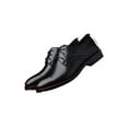 thumbnail image 3 of Frontwalk Men Brogues Wingtips Dress Shoes Lace Up Oxfords Wedding Fashion Leather Shoe Mens Business Flats Black 5.5, 3 of 6