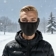 thumbnail image 4 of Unique Bargains 1 Pc Two-in-one Face Mask Ear Protection Balaclava for Cycling Black, 4 of 6