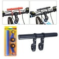thumbnail image 4 of Bike Handlebar Extender Handle Bar Extended Bracket Extension Alloy Holder Mount, Black, 20cm, Extended Bracket, 4 of 7