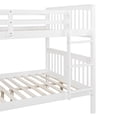 thumbnail image 6 of Full over Full Bunk Bed with Ladder, Suitable for Bedroom and Guest Room, White, 6 of 9