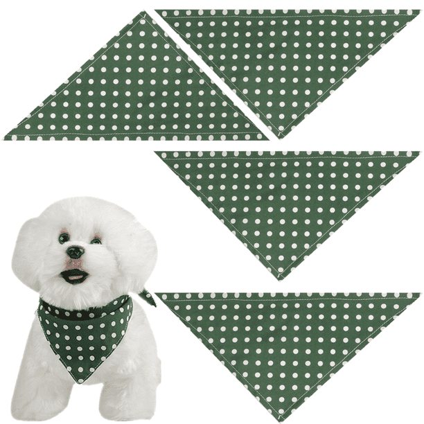 4 pañuelos para perros de verano, lindos pañuelos de algodón suave para cachorros y gatos, pañuelos lavables para uso diario, regalos cómodos