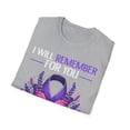 thumbnail image 4 of I Will Remember For You Butterfly Alzheimer's Awareness TShirt, 4 of 4